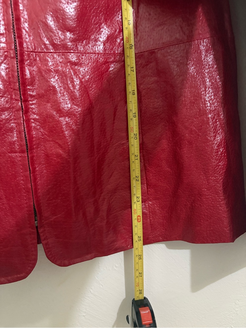 Pamela McCoy Y2K Red Leather Jacket in Large - Picture 8 of 10